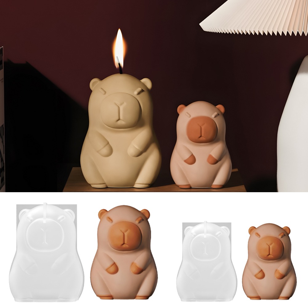 Standing Capybara Scent Candle - đánh giá và giá Candle Making Video