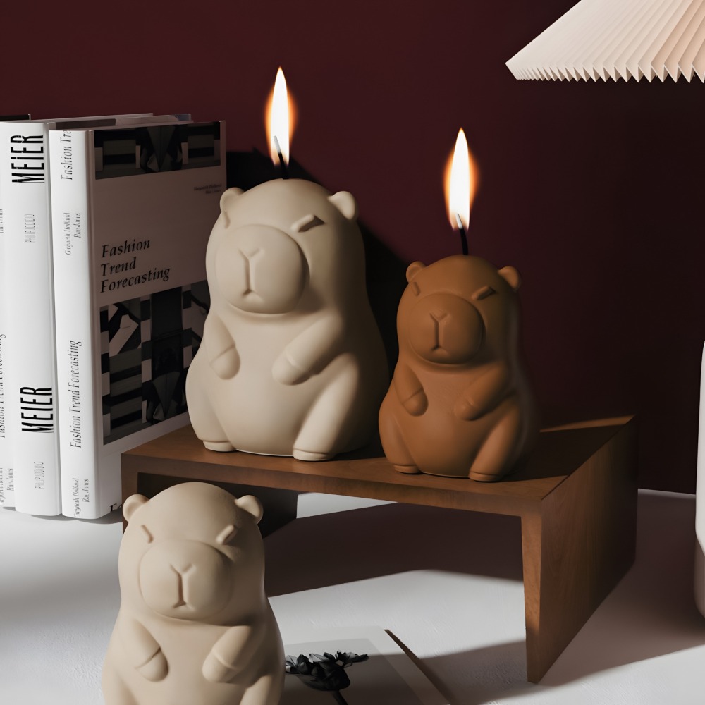 Standing Capybara Scent Candle - đánh giá và giá Candle Making Video