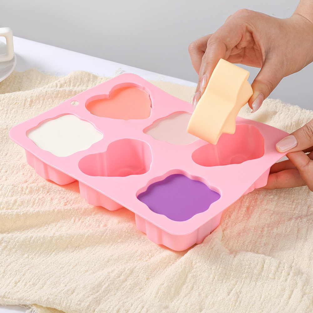 Square Heart Shape Silicone Mo - đánh giá và giá Candle Making Reno