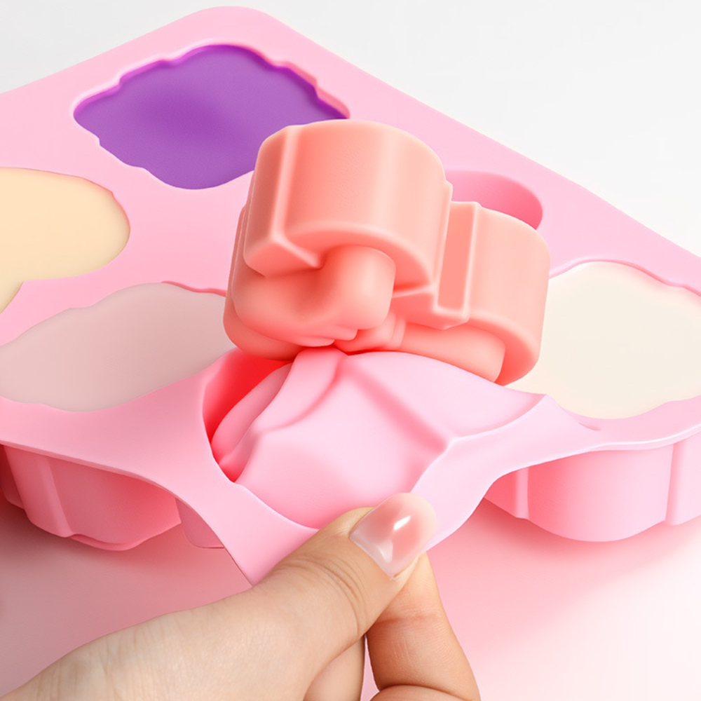Square Heart Shape Silicone Mo - đánh giá và giá Candle Making Reno