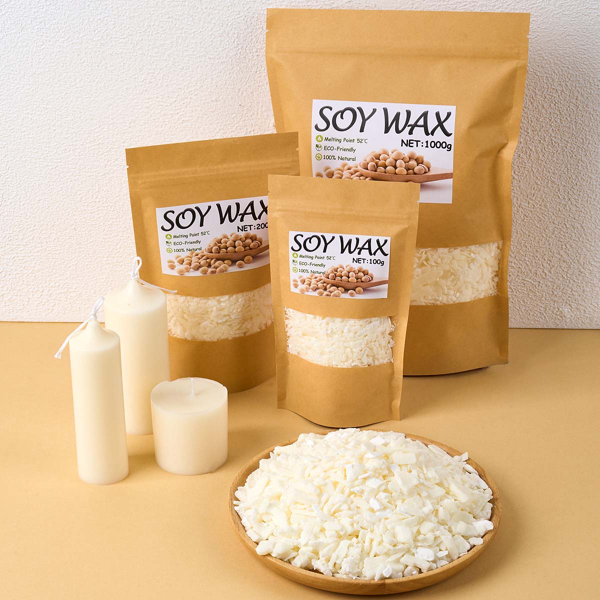 1 Pounds Pure White Soy Wax Fo - đánh giá và giá Candle Making Reno