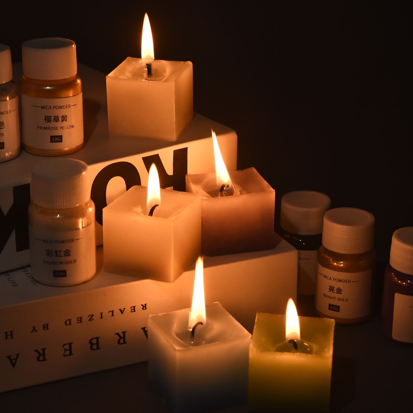 10g Pearlescent Mica Powder Ca - đánh giá và giá Candle Dye Chip