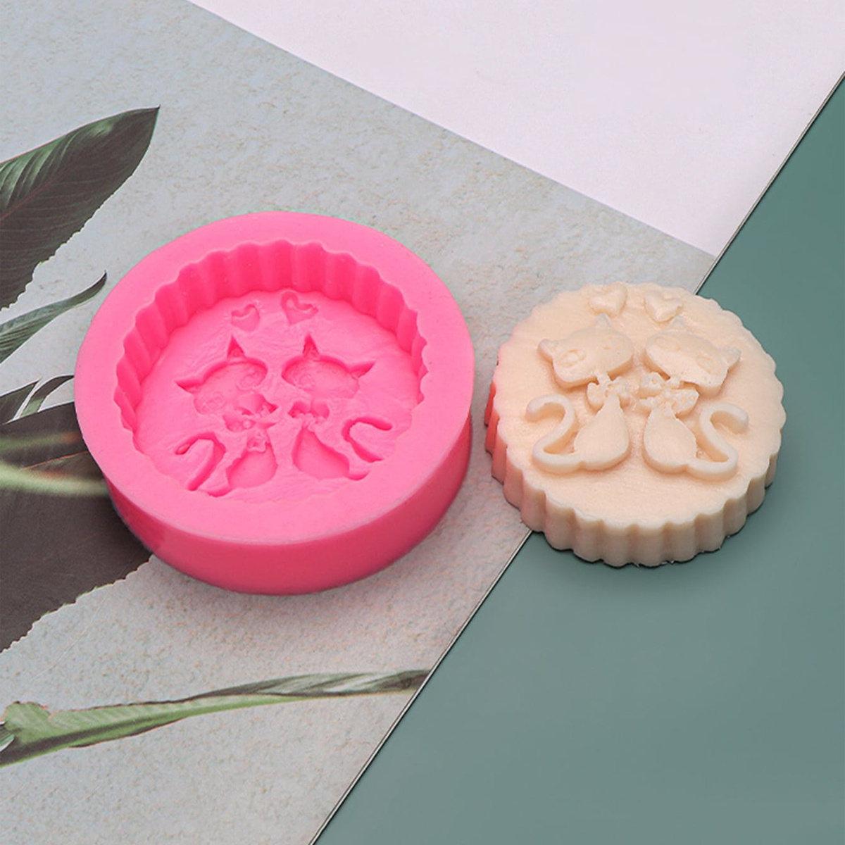 1-Piece Silicone Cat Soap Mold - đánh giá và giá Candle Making Reno
