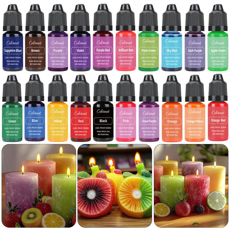 20 Colors Candle Wax Pigment C - đánh giá và giá Candle Dye Chip